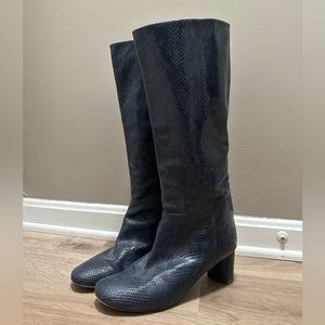 LOQ Leather Knee High Riding Boots
